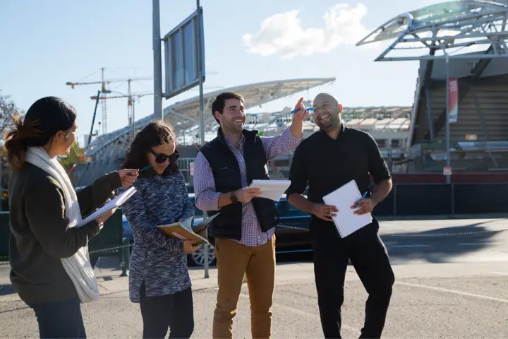 students posing for picture